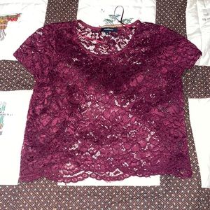 Size small lacy top.